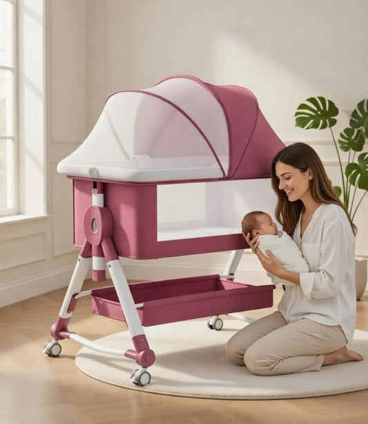 WanderNest Portable Bassinet — Travel Crib for Newborns Babys and Us